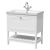 Hudson Reed Bexley Floor Standing Vanity Unit with 1TH Contemporary Basin 800mm Wide - Pure White | Thumbnail Image