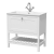 Hudson Reed Bexley Floor Standing Vanity Unit with 1TH Stone Basin 800mm Wide - Pure White | Thumbnail Image