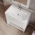 Hudson Reed Bexley Floor Standing Vanity Unit with 1TH Stone Textured Basin 800mm Wide - Pure White | Thumbnail Image