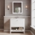 Hudson Reed Bexley Floor Standing Vanity Unit with 1TH Stone Textured Basin 800mm Wide - Pure White | Thumbnail Image
