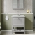 Hudson Reed Bexley Floor Standing Vanity Unit with 1TH Marble Top Basin 600mm Wide - Cool Grey