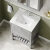 Hudson Reed Bexley Floor Standing Vanity Unit with 1TH Marble Top Basin 600mm Wide - Cool Grey