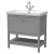 Hudson Reed Bexley Floor Standing Vanity Unit with 1TH Basin 800mm Wide - Cool Grey