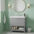 Hudson Reed Bexley 800mm Floor Standing Vanity Unit with Fireclay Basin