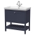 Hudson Reed Bexley Floor Standing Vanity Unit with 1TH Basin 800mm Wide - Indigo Blue