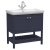 Hudson Reed Bexley Floor Standing Vanity Unit with 1TH Basin 800mm Wide - Indigo Blue