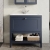 Hudson Reed Bexley Floor Standing Vanity Unit with 1TH Stone Basin 800mm Wide - Indigo Blue | Thumbnail Image