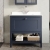 Hudson Reed Bexley Floor Standing Vanity Unit with 1TH Marble Top Basin 800mm Wide - Indigo Blue
