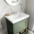 Hudson Reed Bexley Floor Standing Vanity Unit with 3TH Basin 500mm Wide - Fern Green