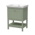 Hudson Reed Bexley Floor Standing Vanity Unit with 0TH Basin 600mm Wide - Fern Green