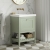 Hudson Reed Bexley Floor Standing Vanity Unit with 0TH Contemporary Basin 600mm Wide - Fern Green | Thumbnail Image