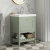 Hudson Reed Bexley Floor Standing Vanity Unit with 1TH Contemporary Basin 600mm Wide - Fern Green | Thumbnail Image
