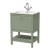 Hudson Reed Bexley Floor Standing Vanity Unit with 1TH Stone Basin 600mm Wide - Fern Green | Thumbnail Image