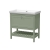 Hudson Reed Bexley Floor Standing Vanity Unit with 0TH Basin 800mm Wide - Fern Green