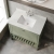 Hudson Reed Bexley Floor Standing Vanity Unit with 1TH Marble Top Basin 800mm Wide - Fern Green
