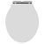 Hudson Reed Chancery Soft Close Toilet Seat Chrome Hinges - White