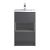 Hudson Reed Coast Floor Standing Vanity Unit with Basin 1 500mm Wide - Gloss Grey