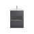 Hudson Reed Coast Floor Standing Vanity Unit with Basin 2 600mm Wide - Gloss Grey