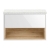 Hudson Reed Coast Wall Hung 1-Drawer Vanity Unit with Sparkling White Worktop 800mm Wide - Gloss White