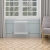 Delphi Hatfield Horizontal 3-Column Traditional Radiator 600mm H x 605mm W - Gloss White | Thumbnail Image