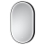 Hudson Reed Columba Black Framed Bathroom Mirror with Touch Sensor 800mm H x 500mm W