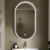 Hudson Reed Columba Polished Chrome Framed Bathroom Mirror with Touch Sensor 800mm H x 500mm W