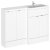 Hudson Reed Fusion RH Combination Unit with 300mm Base Unit - 1200mm Wide - Gloss White