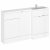 Hudson Reed Fusion RH Combination Unit with 500mm WC Unit - 1500mm Wide - Gloss White