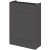 Hudson Reed Fusion LH Combination Unit with 600mm WC Unit - 1200mm Wide - Gloss Grey