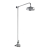 Hudson Reed Thermostatic Exposed Shower Mixer and Rigid Riser Kit with Fixed Head - Chrome/White | Thumbnail Image