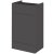 Hudson Reed Fusion WC Unit 500mm Wide - Gloss Grey