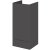Hudson Reed Fusion Base Unit 400mm Wide - Gloss Grey