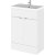 Hudson Reed Fusion Floor Standing Vanity Unit with Basin 600mm Wide - Gloss White