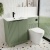 Hudson Reed Fluted 1100mm Combination Vanity Basin and Toilet Unit | Thumbnail Image
