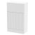 Hudson Reed Fluted WC Unit 500mm Wide - Satin White