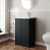 Hudson Reed Fluted Floor Standing 2-Door Vanity Unit with Basin 1 500mm Wide - Satin Anthracite | Thumbnail Image