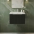 Hudson Reed Fluted Wall Hung 1-Drawer Vanity Unit with Basin 2 500mm Wide - Satin Anthracite