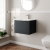 Hudson Reed Fluted Wall Hung 1-Drawer Vanity Unit with Basin 2 500mm Wide - Satin Anthracite | Thumbnail Image