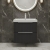 Hudson Reed Fluted Wall Hung 2-Drawer Vanity Unit with Basin 3 500mm Wide - Satin Anthracite
