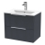 Hudson Reed Fluted Wall Hung 2-Drawer Vanity Unit with Basin 2 600mm Wide - Satin Anthracite