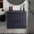 Hudson Reed Fluted Wall Hung 2-Drawer Vanity Unit with Worktop 600mm Wide - Satin Anthracite