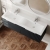 Hudson Reed Fluted Wall Hung 2-Drawer Vanity Unit with Double Ceramic Basin 1200mm Wide - Satin Anthracite | Thumbnail Image