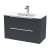 Hudson Reed Fluted Wall Hung 2-Drawer Vanity Unit with Basin 2 800mm Wide - Satin Anthracite