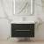Hudson Reed Fluted Wall Hung 2-Drawer Vanity Unit with Basin 3 800mm Wide - Satin Anthracite