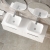 Hudson Reed Fluted Wall Hung 2-Drawer Vanity Unit with Worktop 1200mm Wide - Satin White | Thumbnail Image
