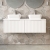 Hudson Reed Fluted Twin 1200mm 2-Drawer Wall Hung Vanity Unit with Countertop | Thumbnail Image