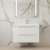Hudson Reed Fluted Wall Hung 2-Drawer Vanity Unit with Basin 3 800mm Wide - Satin White