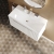 Hudson Reed Fluted Wall Hung 1-Drawer Vanity Unit with Basin 3 800mm Wide - Satin White | Thumbnail Image