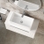 Hudson Reed Fluted Wall Hung 1-Drawer Vanity Unit with Worktop 800mm Wide - Satin White | Thumbnail Image