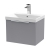 Hudson Reed Fluted Wall Hung 1-Drawer Vanity Unit with Basin 3 500mm Wide - Satin Grey
